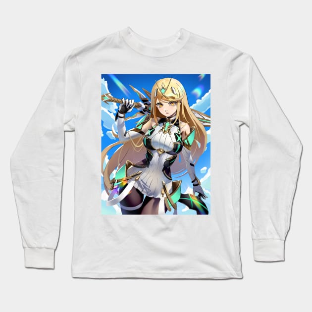 Mythra Long Sleeve T-Shirt by dat_cravat